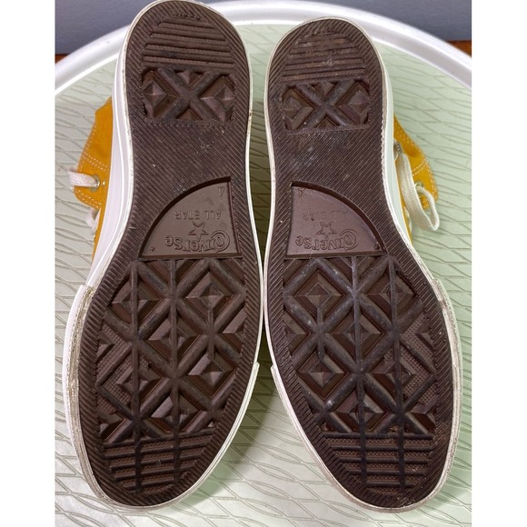 Converse All Star Elevated Gold Women's Size US 6 Platform High Top 568379C - Picture 8 of 9